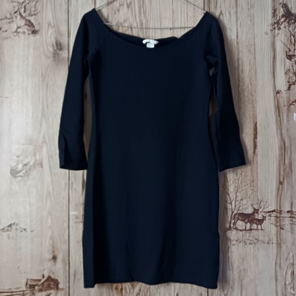H&M Basic Black Mini Bodycon Dress Size Small - Picture 2 of 5